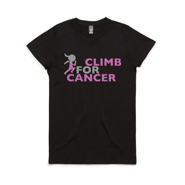 Womens Climb for Cancer T-Shirt Thumbnail