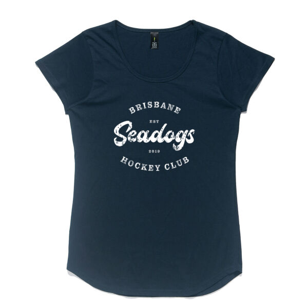Womens Seadogs Hockey Club Mali Capped Sleeve T-Shirt Thumbnail