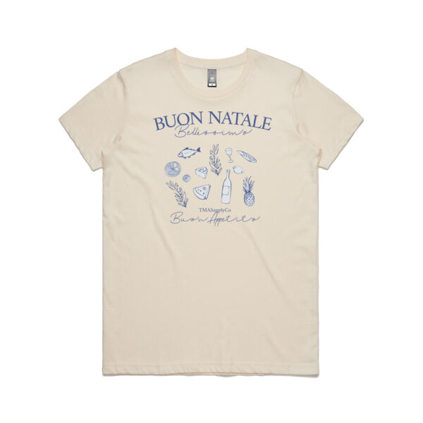 Womens Euro Christmas T-Shirt Thumbnail